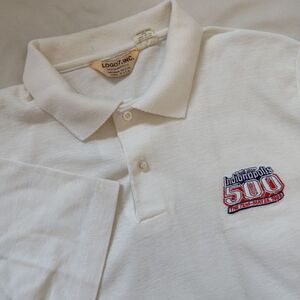 Indianapolis 500 The 72nd May 28,1988 Logo 7, INC. White Vintage Polo USA Size M